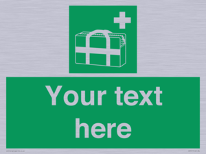 Custom sign safe condition Medical grab bag